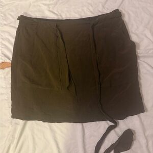 Olive Green Tie Skirt
